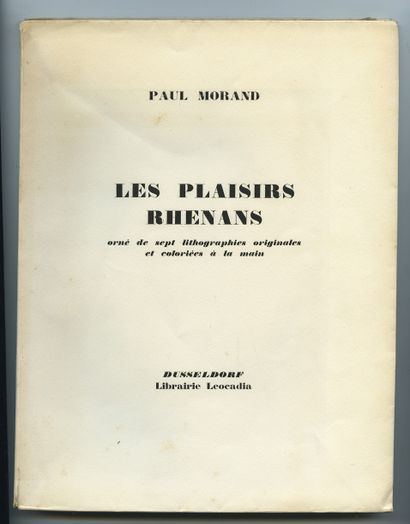 null Paul MORAND - [Gaston-Louis ROUX]. Les Plaisirs rhénans, with seven original...