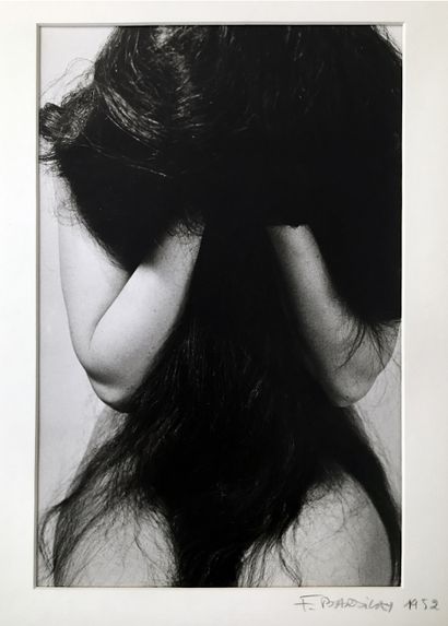 null Frédéric BARZILAY (1917-2015). Hair, 1952. Posterior silver print circa 1970,...