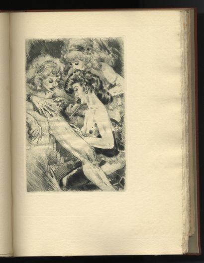 null Pierre LOUŸS - Jean TRAYNIER]. Cydalise. With original etched illustrations....