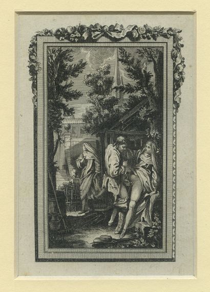 null [Artistes non identifiés]. Contes de Boccace et divers, vers 1780. 23 gravures...
