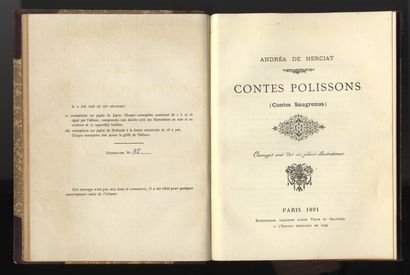 null ANDRÉA de NERCIAT. Contes polissons (Saucy tales). Work decorated with six beautiful...