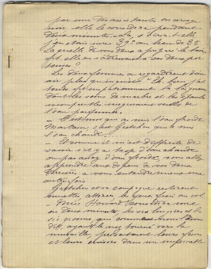 null [UNPUBLISHED MANUSCRIPT OF 550 PAGES]. [Unidentified author]. Castle of Flowers,...