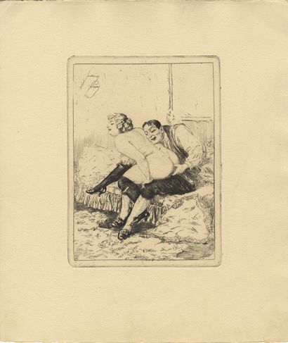 null [Heinrich LOSSOW (1843-1897)] FERRAN. Ein treuer Diener seiner Frau (Un Fidèle...