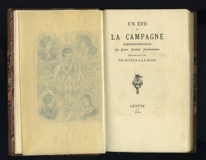 null [Gustave DROZ (1832-1895) - FRÉDILLO]. Un été à la campagne. Correspondance...