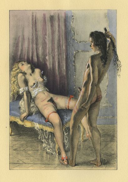 null [DESSIN ORIGINAL DE PAUL-ÉMILE BÉCAT] John CLELAND. Mémoires de Fanny Hill....