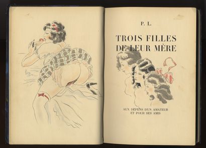 null P. L. [Pierre LOUŸS - René RANSON]. Three Daughters of their Mother. At the...