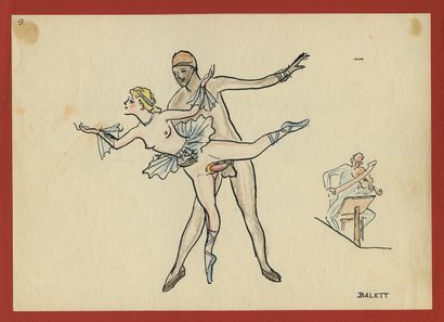 null [Artiste hongrois non identifié]. Le Tour du monde, vers 1925. 10 dessins originaux...