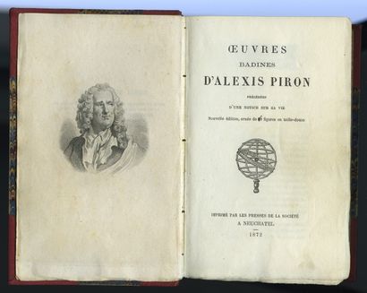 null Alexis PIRON. Banter works, preceded by a notice on his life. New edition, decorated...
