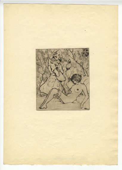 null Rudolf KELLER (1890- ?). Erotische Marschen, ca. 1919. Portfolio publisher in-folio,...
