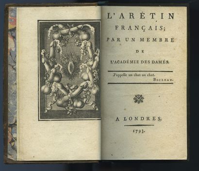 null CURIOSA. [ANDRÉA de NERCIAT]. Le Doctorat in-promptu . [Paris] 1788. ln-12 de...