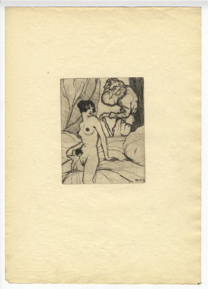 null Rudolf KELLER (1890- ?). Erotische Marschen, ca. 1919. Portfolio publisher in-folio,...