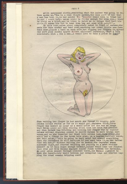 null [Unidentified English author]. Helen of Lust, ca. 1940. In-folio, 36.5 x 23.5...