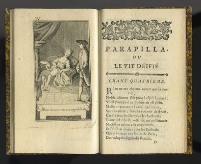 null Charles BORDES]. Parapilla, ou le vit déifié, poem in five songs, brought to...