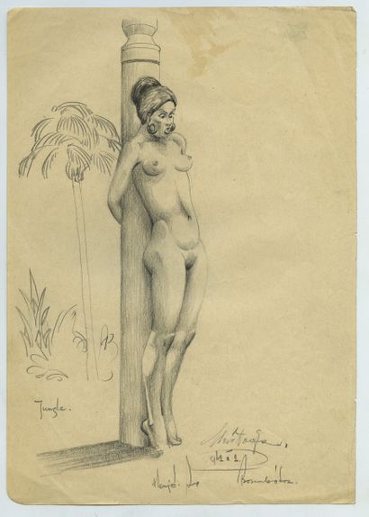 null [Artiste hongrois non identifié]. Obsessions et obscénités, vers 1930. 25 dessins...