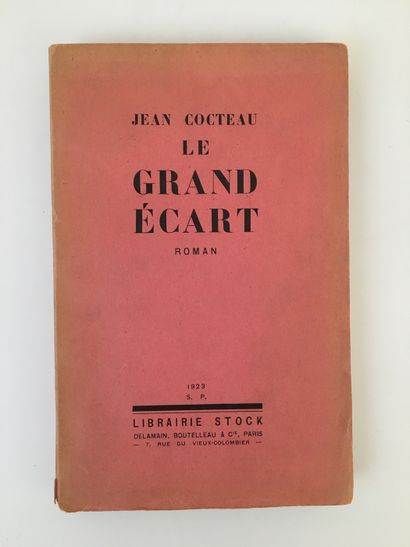 null ENVOI. Jean COCTEAU. Le Grand écart. Stock, 1923. Exemplaire du service de presse....