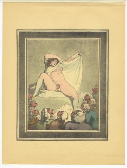 null Thomas ROWLANDSON. Fünfzig erotische Grotesken. Hand-coloured print reproductions...