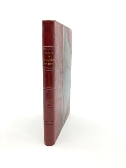 null PARNY. La Guerre des dieux. Bruxelles, Lefèvre, vers 1880. In-16 de 208 pages,...