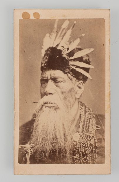 null James Bragge (1833-1908). Portrait du chef maori Renata Tama-ki-Hikurangi Kawepo...