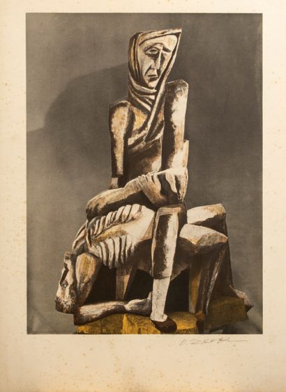 null Zadkine Ossip (1890-1967)


Pieta


Color lithograph on Arches paper


Signed...
