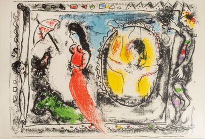 null Chagall Marc (1887-1985)


Clown, jeune femme à l'ombrelle


Lithographie en...