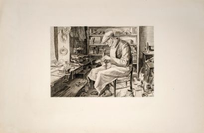 null Cottet René (1902-1992)


The shoemaker


Etching


Signed in the plate and...