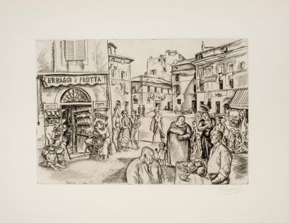 null Cami Robert dit Camy (1900-1975)


Street scene in Italy


Etching


Signed...
