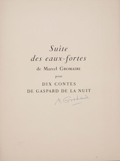 null Gromaire Marcel (1892-1971)


Series of the Ten Tales of Gaspar de la nuit in...