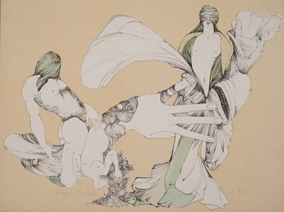 null Moreau Didier (XXth)


Pudique


Lithograph in color on Japan paper.


Signed...