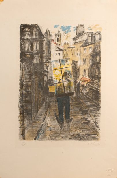 null Levrel René (1900-1981)


The Glazier in the streets


Lithograph in color


On...