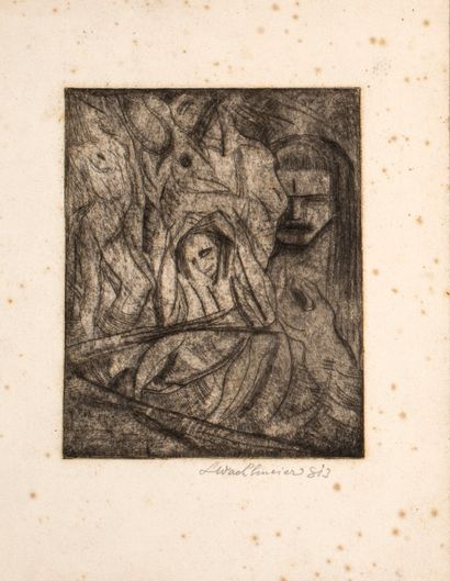 null Artist not identified 


Reclining woman; composition


Two engravings by different...