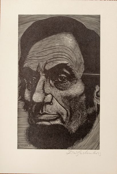 null Eichenberg Fritz (1901-1990)


Portrait d'Abraham Lincoln 


Gravure sur bois


Signée...