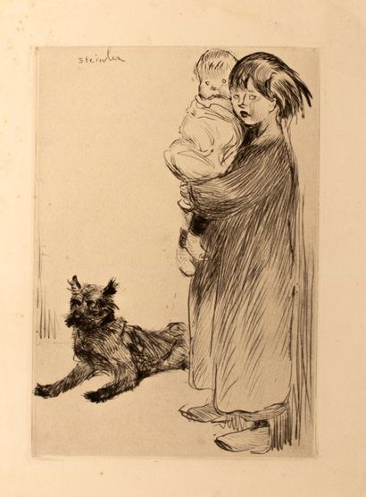 null Steinlen Théophile-Alexandre (1859-1923)


The Big Sister


Drypoint on Delâtre...