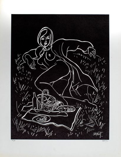 null Sahut Marcel (1901-1990)


Picnic


Lithograph on paper, f barjon moirans Isère


Signed...