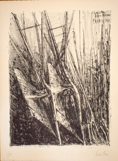 null Pons Louis (1927-2021)


Aix en Provence, The tools of the farm


Two lithographs


Signed,...