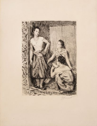 null Drouart?


Three Haitian women on the doorstep.


Drypoint


Signed lower right


19x14...