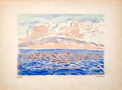null Marquet Albert (1875-1947)


La mer


Lithographie sur papier vélin


Signée...
