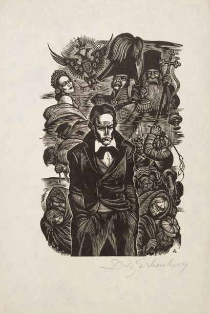 null Eichenberg Fritz (1901-1990)


Portrait of Abraham Lincoln 


Wood engraving


Signed...