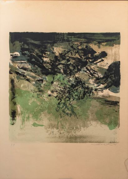 null Zao-Wou-Ki (1920-2013)


Untitled


Lithograph


Arches Cream vellum


Signed...