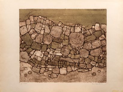 null Reinhold Nono (1929)


Terre de pierres


carborundum


Signée, datée 61. Annotée...