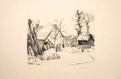 null Corneau Eugène


Farmyard


Drypoint


Signed lower right


Soiling on the back


23x27,5...