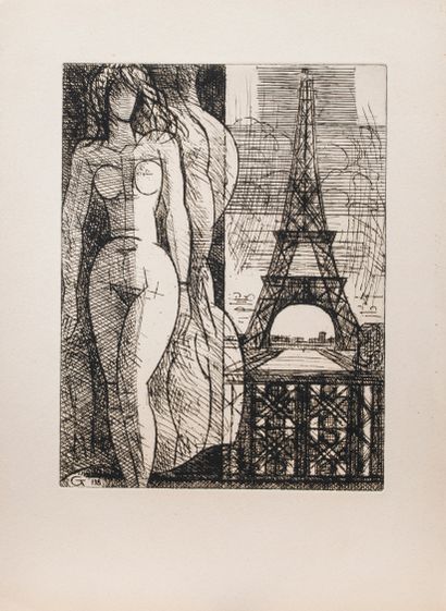 null Gromaire Marcel (1892-1971)


Nu à la tour Eiffel


Eau Forte 


Epreuve d'atelier...