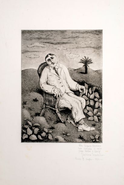null Tranchino Gaetano (1938)


Man sitting in an armchair


Aquatint


vellum of...