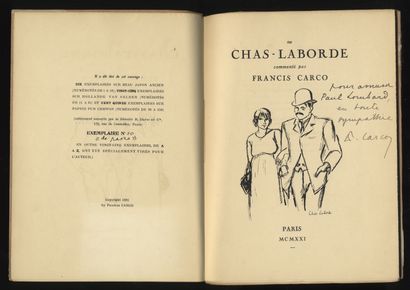 null COPY 00 " DE PASSE ". Francis CARCO CHAS-LABORDE. l'Ami des filles ou Chas-Laborde...