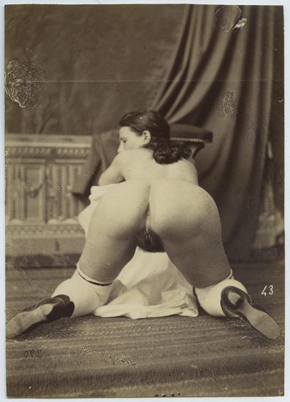 null Nude studies and pornography, ca. 1890-1930. 34 vintage silver prints, various...