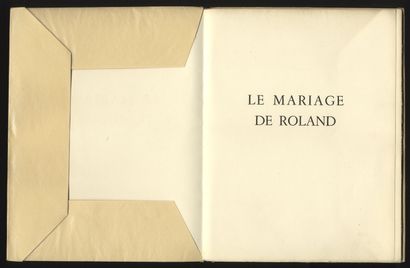 null [MASCULIN] Le Mariage de Roland. [sans lieu, ni nom]. In-4 de 1 f. n. ch., 8...