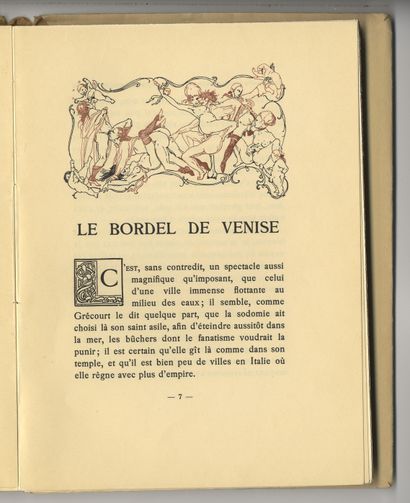 null Marquis de SADE – [Géo A. DRAINS]. Le Bordel de Venise, nouvelle édition, ornée...