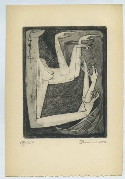 null André PRINNER (1902-1983) La Femme tondue. Paris, APR, [1946]. In-12, paperback,...