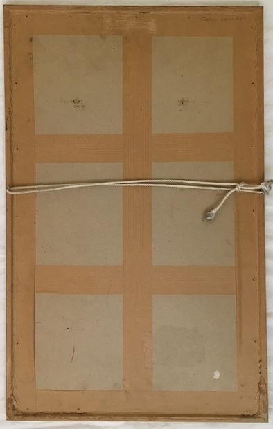 null Paul HUCHARD. La Garçonne, 1914. Encre et aquarelle, 49 x 29 cm. Signé en bas...
