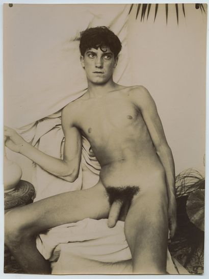 null Vincenzo GALDI (1871-1961), attributed to. Study of a male nude, circa 1910....