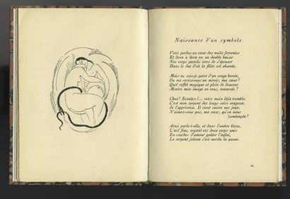 null [Georges OLTRAMARE]. Half-body. Poems by the Chevalier des Couches. Drawings...